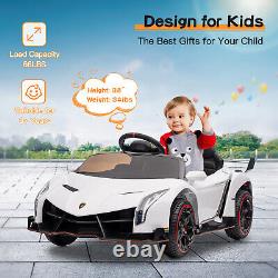 Licensed Lamborghini 12V Electric Kids Ride on Car Vehicle 2 Seats with RC MP3 LED