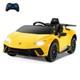 Licensed Lamborghini Huracan Ride On Car By, 12v Kids Electric Vehicle Yellow