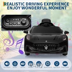 Licensed Maserati Kids Ride On Car 12V with Remote Control, Electric Vehicle Toy