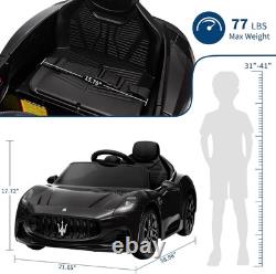 Licensed Maserati Kids Ride On Car 12V with Remote Control, Electric Vehicle Toy