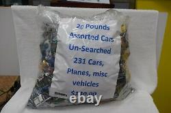 Lot Hot Wheels Matchbox And Other Toy Cars and Vehicles Unsearched 20 pounds