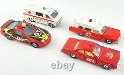 Lot of (15) Vintage Tomica Tomy Pocket Cars Emergency And Police Vehicles Rare