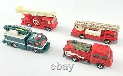 Lot of (15) Vintage Tomica Tomy Pocket Cars Emergency And Police Vehicles Rare