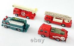 Lot of (15) Vintage Tomica Tomy Pocket Cars Emergency And Police Vehicles Rare