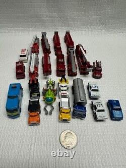 Lot of (22) Vintage Galoob Micro Machine vehicles/fire/police/other