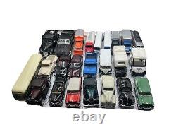 Lot of 24 Loose Diecast Cars variety Unknown Brands