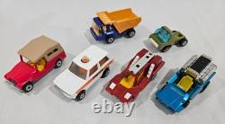 Lot of 45 vintage toy vehicles and Matchbox car case