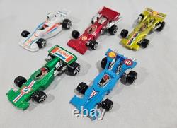 Lot of 45 vintage toy vehicles and Matchbox car case