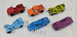 Lot of 45 vintage toy vehicles and Matchbox car case