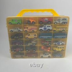 Lot of 48 Vintage Diecast Cars Matchbox Cars/Vehicles from 80's and 90's in Case