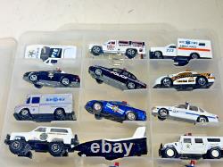 Lot of 72 Police Vehicles 164 Scale DieCast with 2 Storage Cases