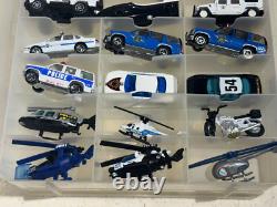 Lot of 72 Police Vehicles 164 Scale DieCast with 2 Storage Cases