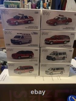 Lot of 8 596 Fire Department Vehicles