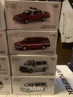 Lot of 8 596 Fire Department Vehicles