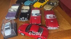Lot of 9 Diecast Sport Cars All 118 Scale Mix Brands Rare Ones Collectors