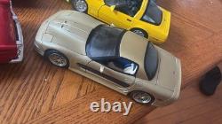 Lot of 9 Diecast Sport Cars All 118 Scale Mix Brands Rare Ones Collectors
