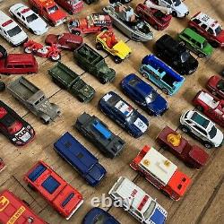 Lot of First Responders Police Firetrucks Military Vehicles Matchbox Hot Wheels