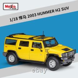 MAISTO 118 2003 HUMMER H2 SUV Alloy Diecast vehicle Car MODEL TOY Gift Collect