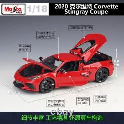 MAISTO 118 2020 Corvette Stingray Coupe Alloy Diecast Vehicle Car MODEL TOY