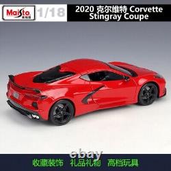 MAISTO 118 2020 Corvette Stingray Coupe Alloy Diecast Vehicle Car MODEL TOY