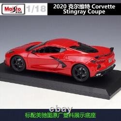 MAISTO 118 2020 Corvette Stingray Coupe Alloy Diecast Vehicle Car MODEL TOY