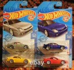 MB & Hot Wheels HONDA Vehicles Lot of 24 Carded PRELUDE CIVIC SI TYPE R EK9 CITY