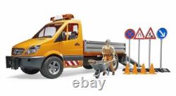 MB Sprinter Road Service Vehicle with Worker+extra Bruder Toy Car Model 1/16 116