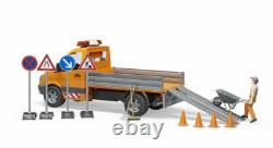 MB Sprinter Road Service Vehicle with Worker+extra Bruder Toy Car Model 1/16 116