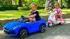 Mili And Stacy Pretend Play With Ride On Cars Toy
