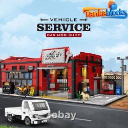 MOC Vehicle Service Car Mod Shop Building Blocks Bricks Toys Set 2819 pcs
