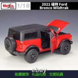 Maisto 118 Ford 2021 Bronco Wildtrak Alloy Diecast Vehicle Car MODEL TOY Gift
