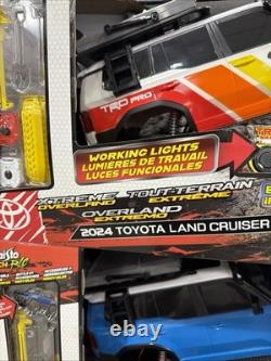 Maisto Tech R/C 2024 Toyota Land Cruiser Exreme Overland White red Stripes