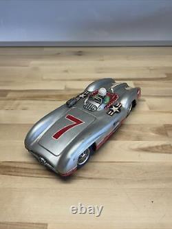 Marusan Electric Tin Toy Car Vintage Mercedes Racer SAN Toy Japan 1960 Working
