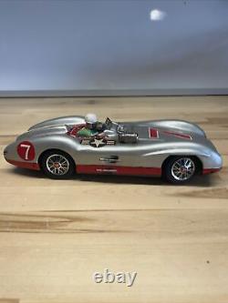 Marusan Electric Tin Toy Car Vintage Mercedes Racer SAN Toy Japan 1960 Working