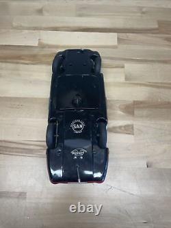 Marusan Electric Tin Toy Car Vintage Mercedes Racer SAN Toy Japan 1960 Working