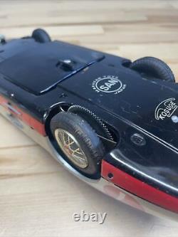 Marusan Electric Tin Toy Car Vintage Mercedes Racer SAN Toy Japan 1960 Working