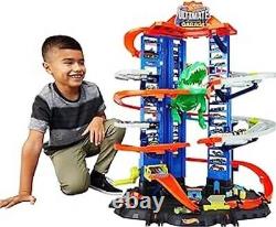 Massive T-Rex Dinosaur 100+ Vehicle Storage 3-Ft Tall Toy Car Track Set