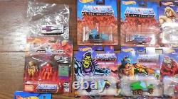 Masters of the Universe HE-MAN HOT WHEELS Lot of 19 Vehicles & Action Figures