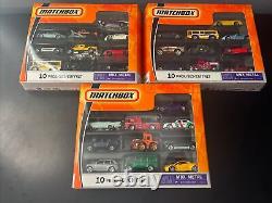 Matchbox 2005 2006 2007-09 10-Packs Lot of 3 30 Vehicles Limited Edition Rare B1