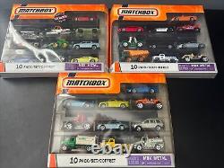 Matchbox 2005 2006 2007-09 10-Packs Lot of 3 30 Vehicles Limited Edition Rare B2