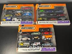 Matchbox 2005 2006 2007-09 10-Packs Lot of 3 30 Vehicles Limited Edition Rare B5