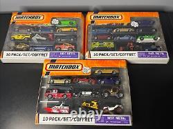 Matchbox 2005 2006 2007-09 10-Packs Lot of 3 30 Vehicles Limited Edition Rare B5