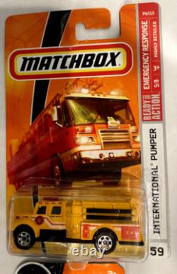 Matchbox Fire Truck Hazard Squad Emergency Vehicles Diecast Cars Bundle Lot 20