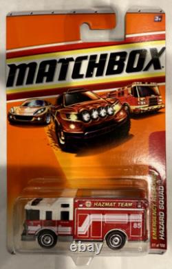 Matchbox Fire Truck Hazard Squad Emergency Vehicles Diecast Cars Bundle Lot 20
