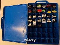 Matchbox Hot Wheels Mattel 91 Cars / Vehicles + 2 Carrying Cases