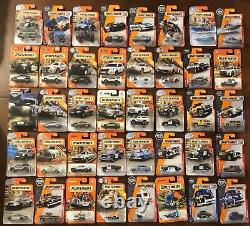 Matchbox POLICE Cars Set Lot Of 40 All Different Sheriff SWAT NYPD Ford Boat