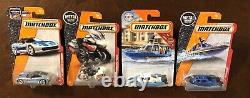 Matchbox POLICE Cars Set Lot Of 40 All Different Sheriff SWAT NYPD Ford Boat
