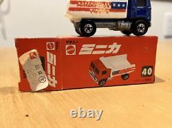 Mattel Mini Car Model No. 40 Blue/White/Red Highway Cleaning Vehicle