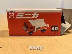 Mattel Mini Car Model No. 40 Blue/White/Red Highway Cleaning Vehicle