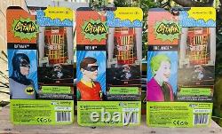 McFarlane DC Retro Batman, Robin, Joker & 66 Batmobile Vehicle 6 Action Figures